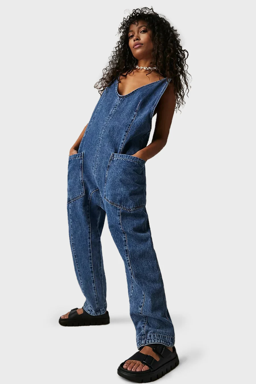 DenimDiva | Modischer Jeans-Jumpsuit