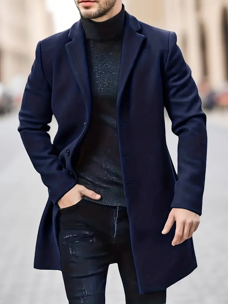 Eleganter einreihiger Trenchcoat