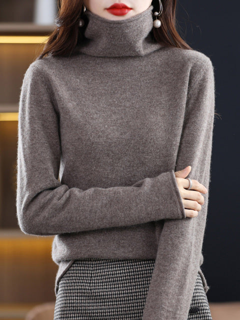 Chic gemütlicher Rollkragenpullover für Frauen