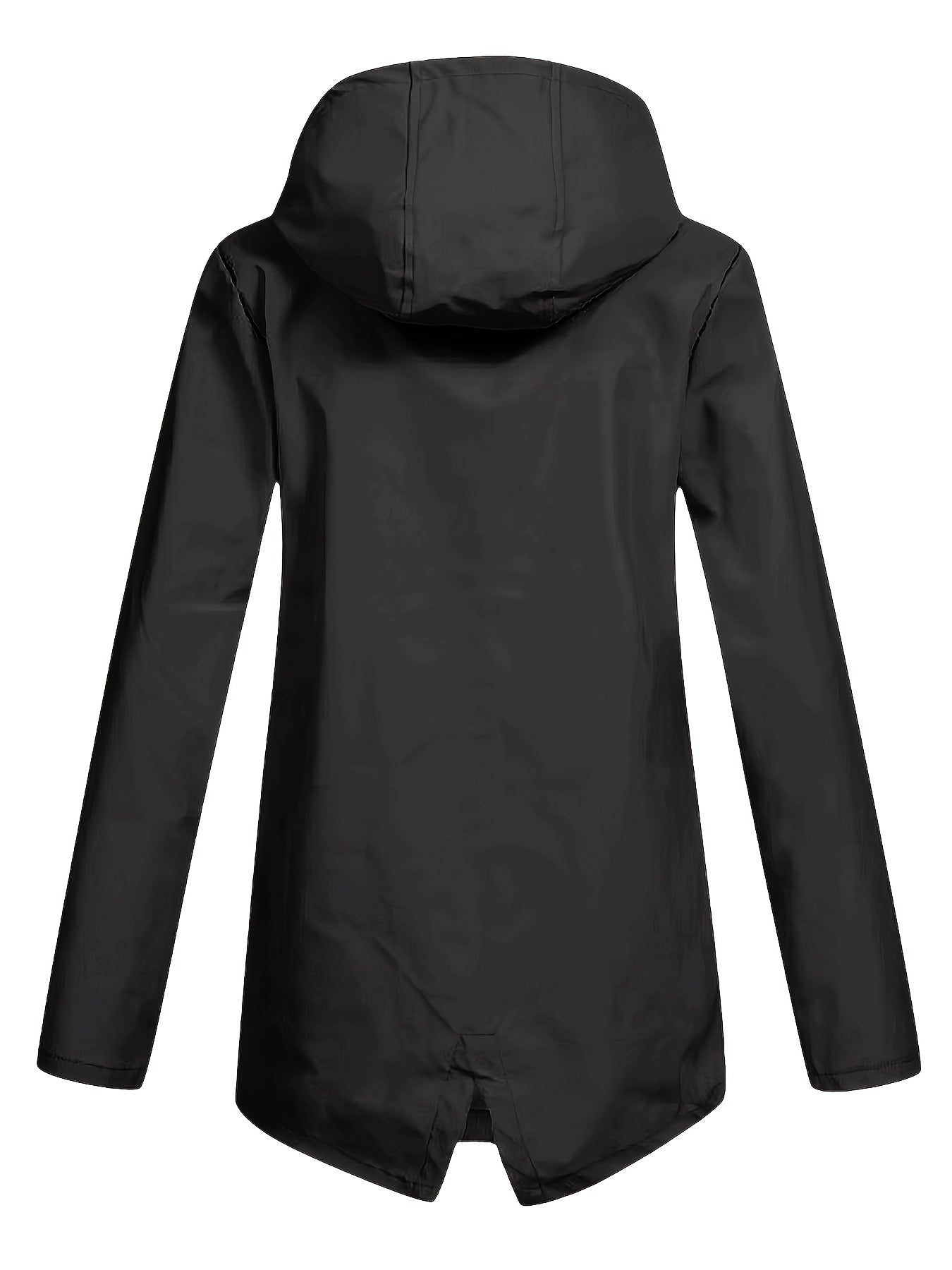 Reißverschluss-Hoodie-Jacke mit Klappentaschen – Lässige Windbreaker-Jacke mit Kordelzug