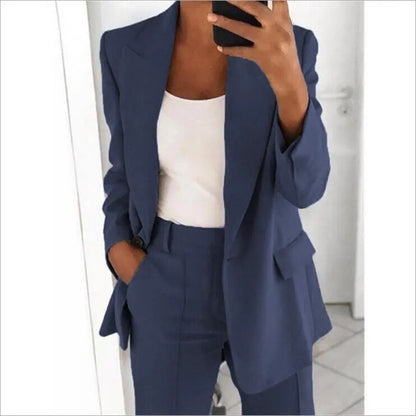 Klassischer 2-teiliger Blazer-Anzug für Frauen