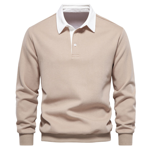 Polo-Pullover mit klassischer Knopfleiste