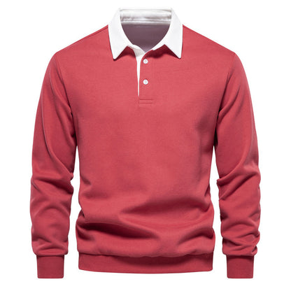 Polo-Pullover mit klassischer Knopfleiste