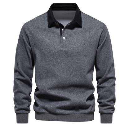 Polo-Pullover mit klassischer Knopfleiste