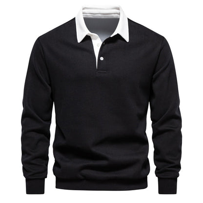 Polo-Pullover mit klassischer Knopfleiste