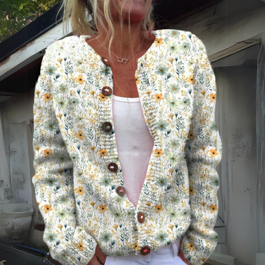 Elegante Strickjacke mit Knopfleiste