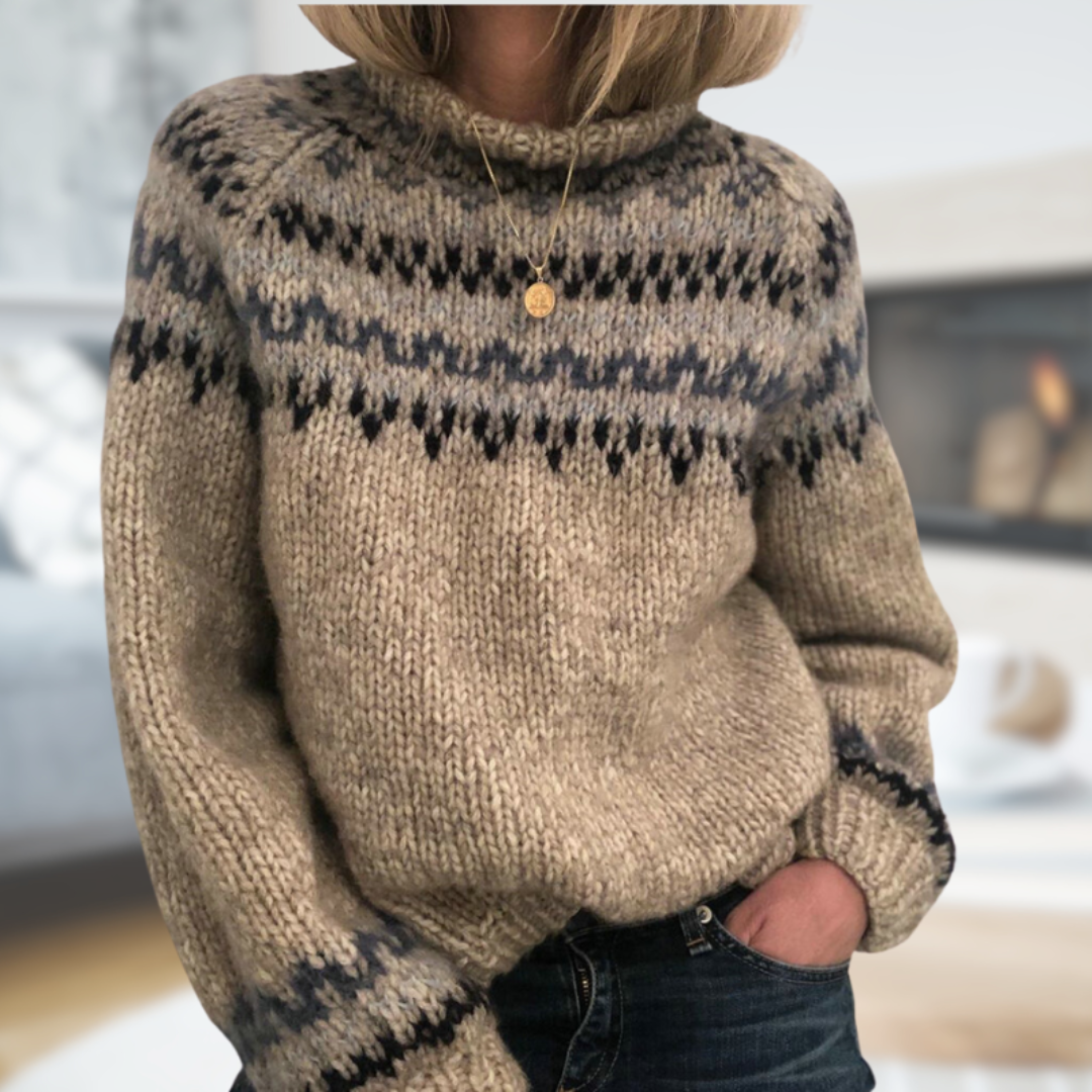 Stylischer Damen-Winterpullover - Warm und modisch gestrickt