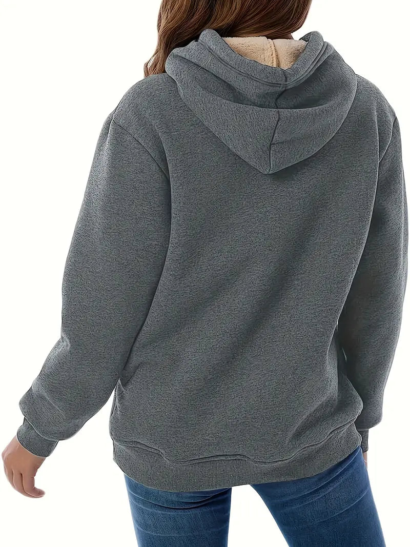 Lebendiger Winter-Hoodie für Frauen