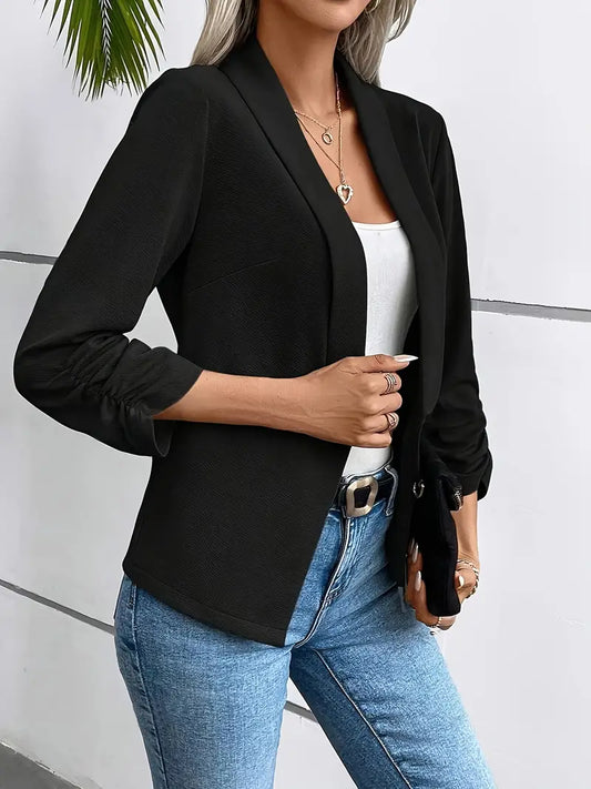 Lenora | Stilvoller Blazer mit gerüschten Ärmeln für Damen