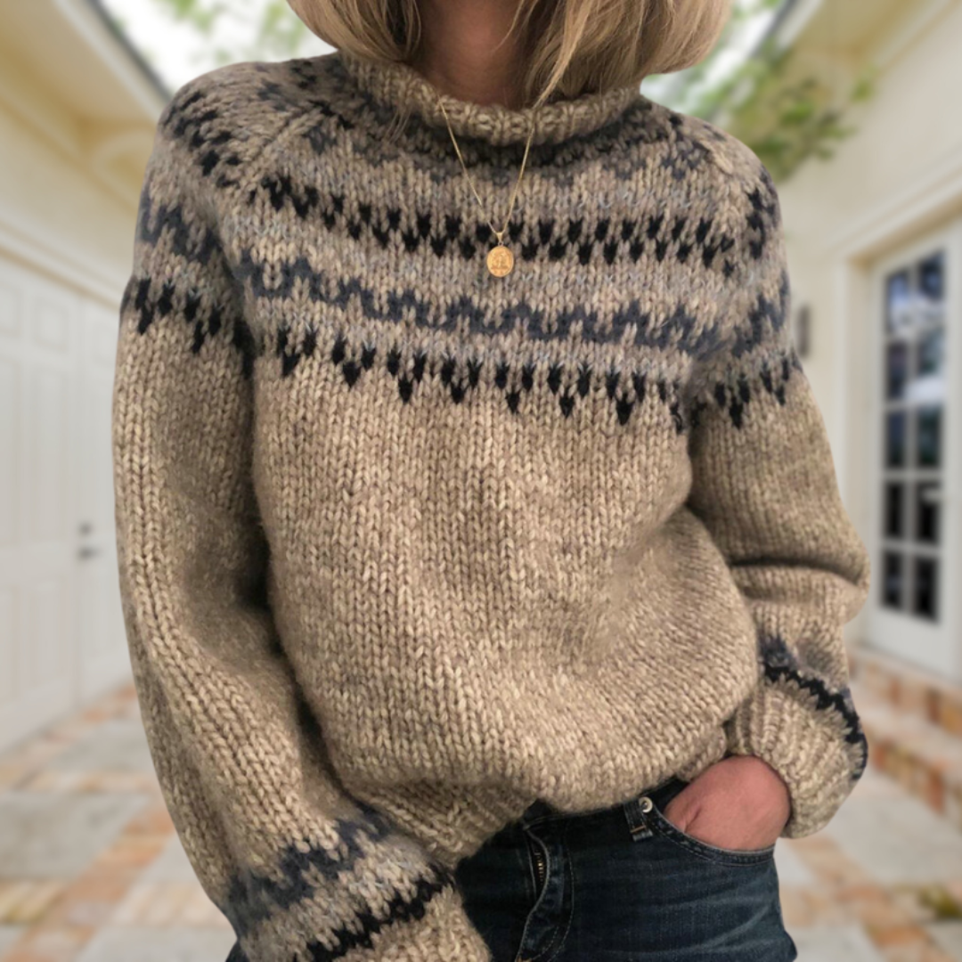 Stylischer Damen-Winterpullover - Warm und modisch gestrickt