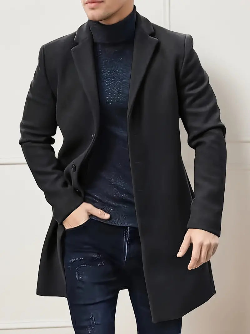 Eleganter einreihiger Trenchcoat