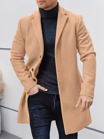 Eleganter einreihiger Trenchcoat