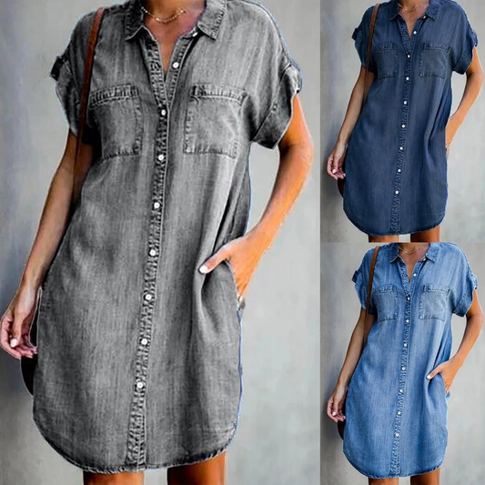 Regina | Modisches Denim-Kleid