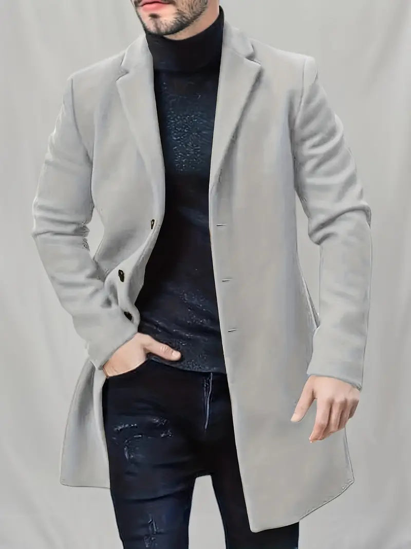 Eleganter einreihiger Trenchcoat