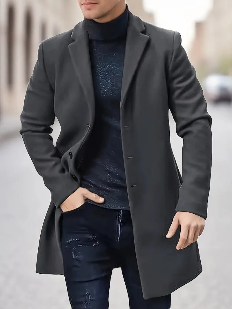 Eleganter einreihiger Trenchcoat