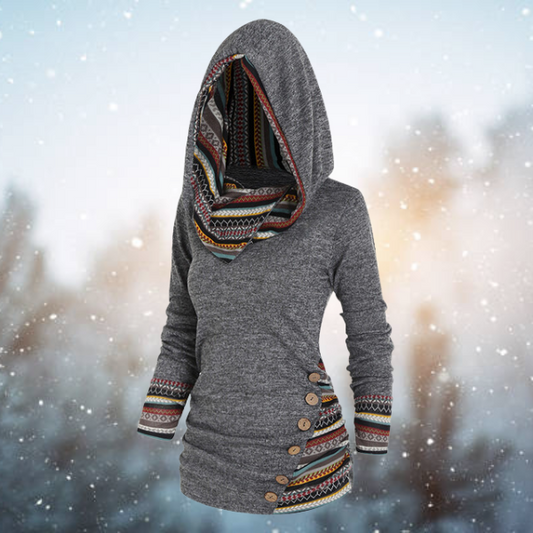 Trendy Boho Style Hoodie für Frauen