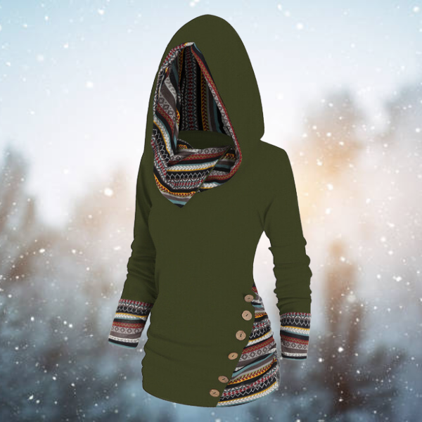 Trendy Boho Style Hoodie für Frauen