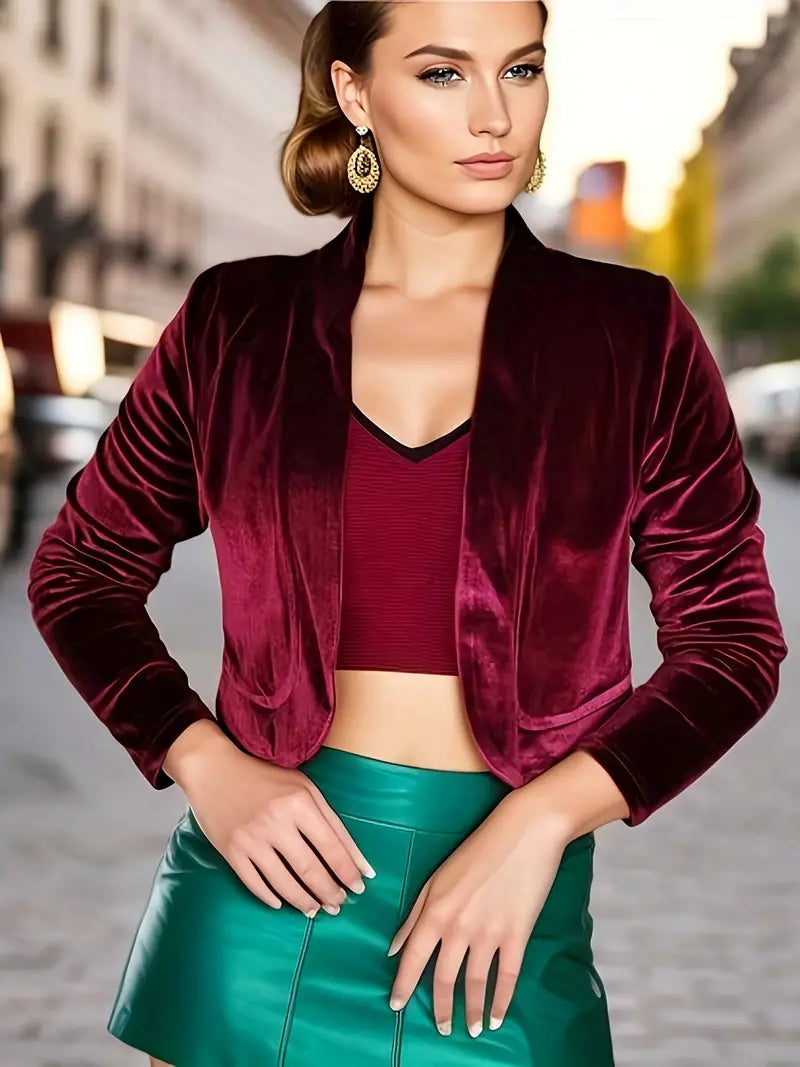 Hadleigh | Glamouröser Crop-Blazer mit elegantem Schnitt