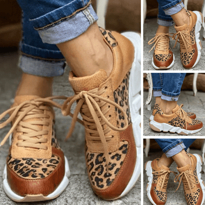 Safari |  Luxuriöse Leopard-Keilschuhe