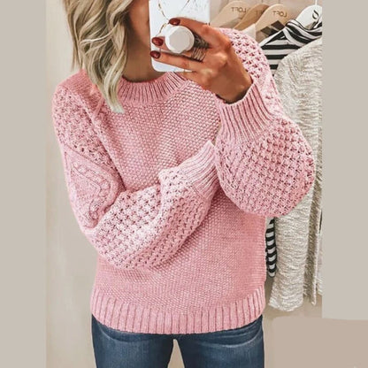 Gemütlicher weicher Strickpullover für Frauen