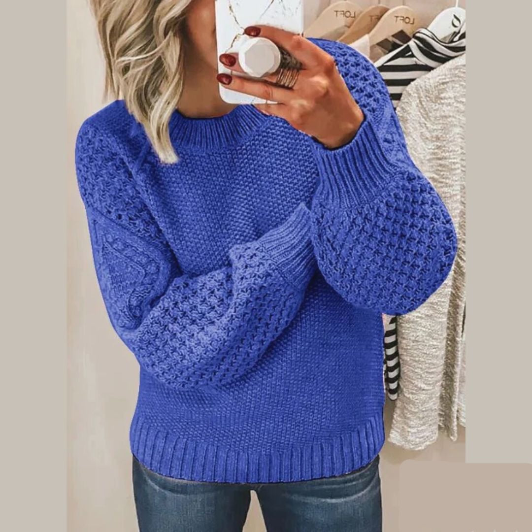 Gemütlicher weicher Strickpullover für Frauen