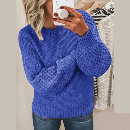 Gemütlicher weicher Strickpullover für Frauen