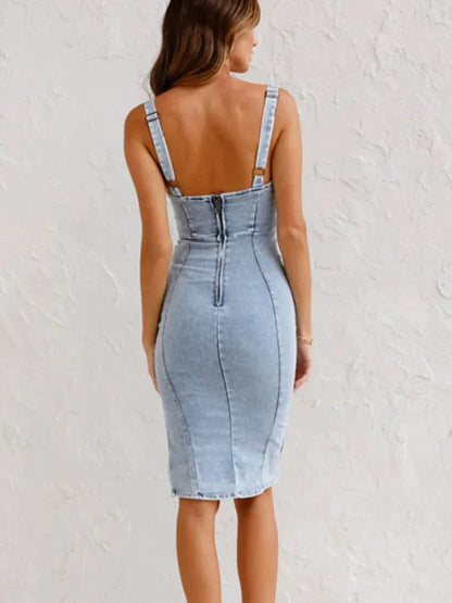 Jaïra | Klassisches Denim-Kleid für Frauen