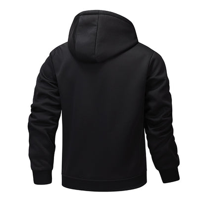 Vielseitiger Herren-Fleece-Kapuzenpullover mit Reißverschluss