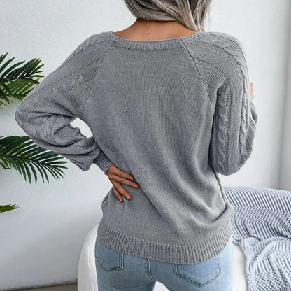 Eleganter Zopfstrickpullover für Frauen - zeitloser Stil