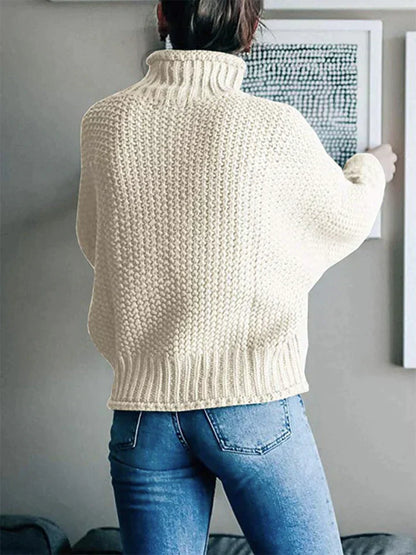 Eleganter und bequemer Damenstrickpullover für den Winter