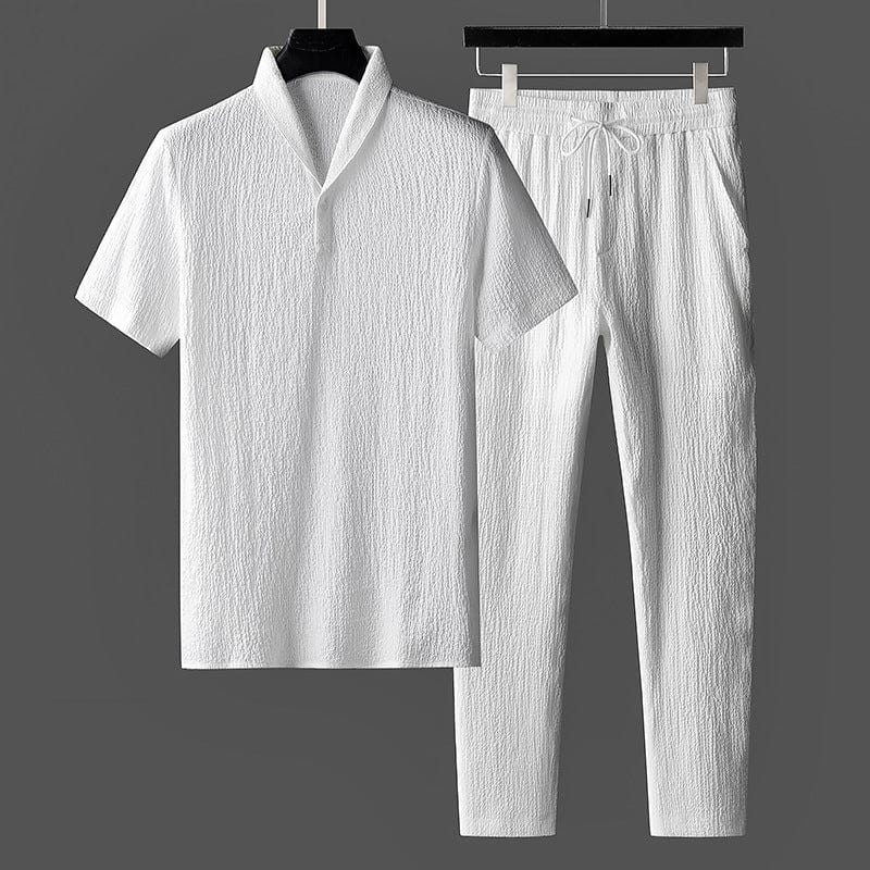 Clark Modisches Herren Sommer Polo und Hosen Set