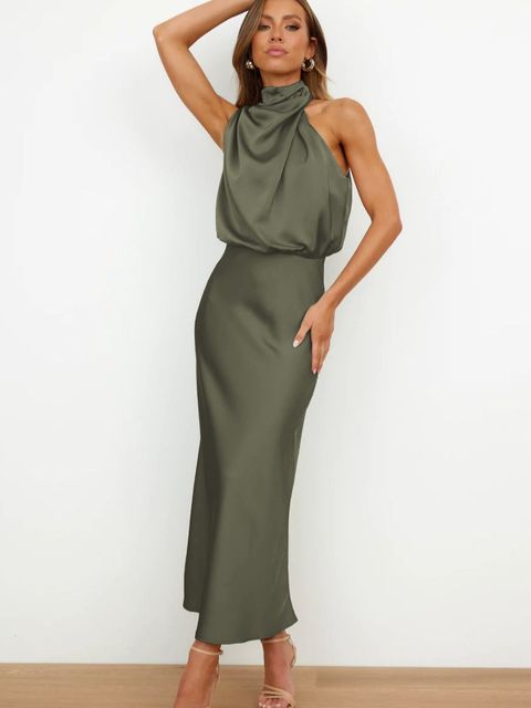 Larissa | Elegantes Neckholder Cocktailkleid