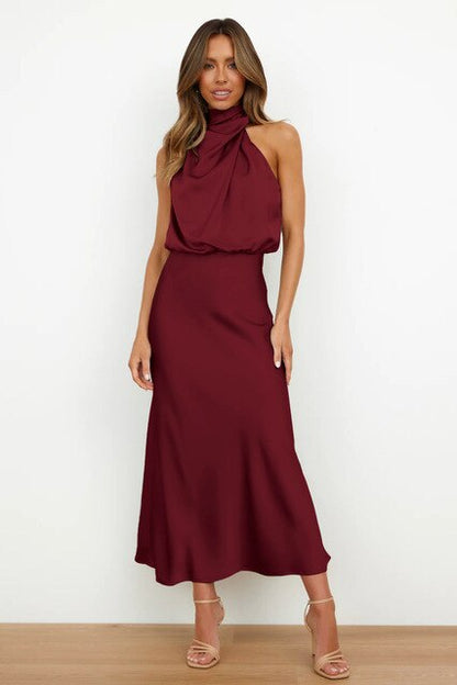 Larissa | Elegantes Neckholder Cocktailkleid