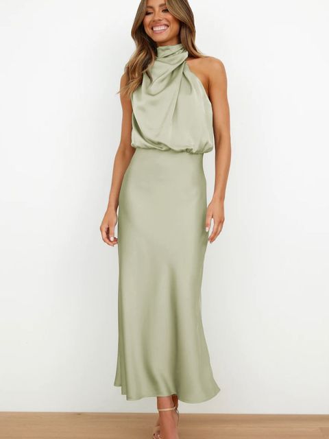 Larissa | Elegantes Neckholder Cocktailkleid