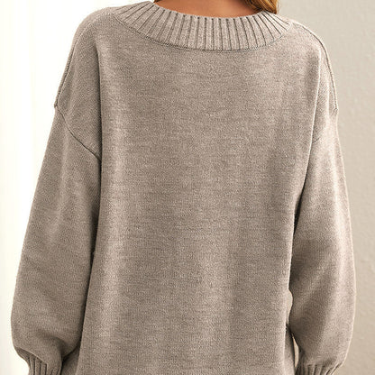 Eleganter Damenpullover mit V-Ausschnitt