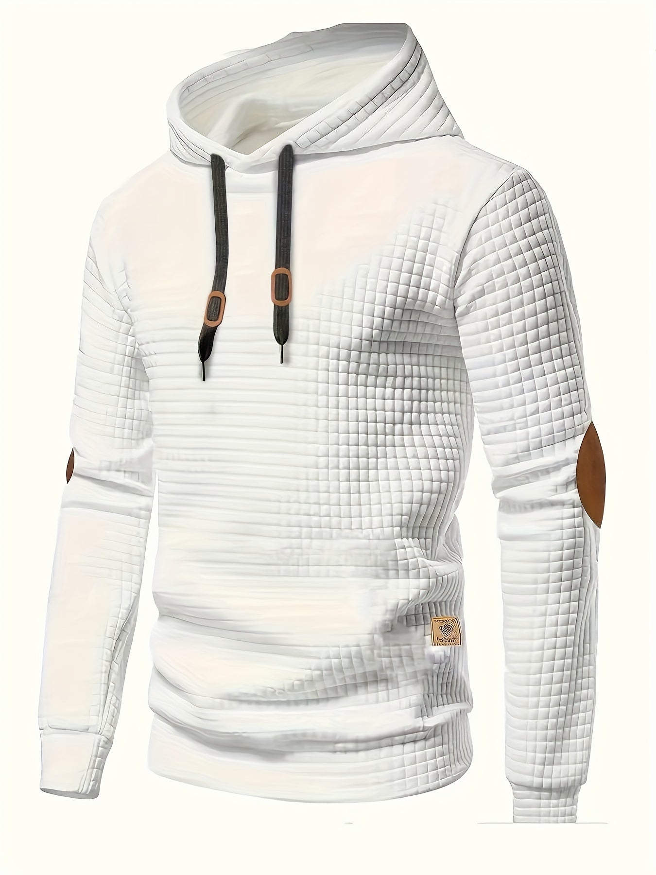 Trendiger Herren-Hoodie im urbanen Stil mit Waffelmuster