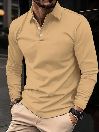 Daniel Shirt | Stilvolles und bequemes Langarm-Poloshirt für Männer