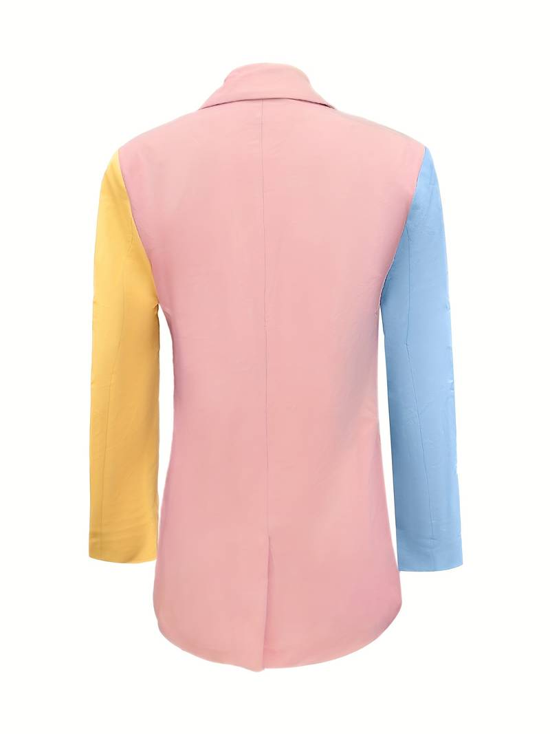 Della Blazer | Eleganter langärmeliger Regenbogen-Blazer für Frauen