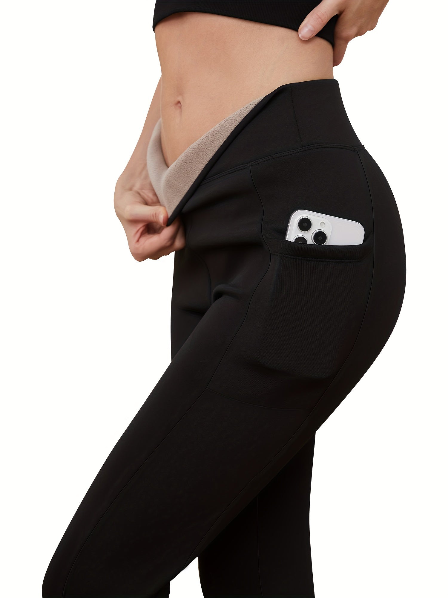 Thermo-Fleece-Leggings für kuschelige Winter-Workouts im Freien