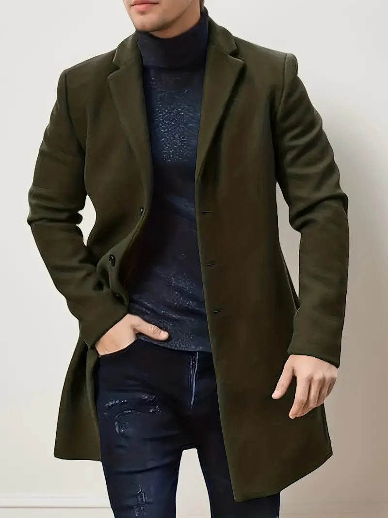 Eleganter einreihiger Trenchcoat