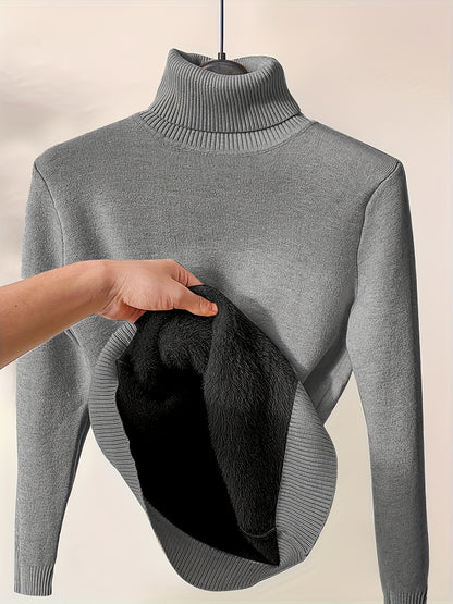 Damen Rollkragenpullover mit Langarm