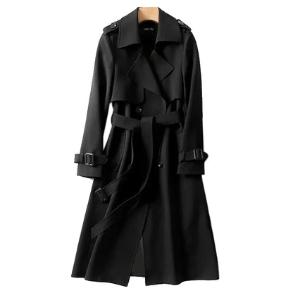 Klassischer Front Belt Trenchcoat für Frauen