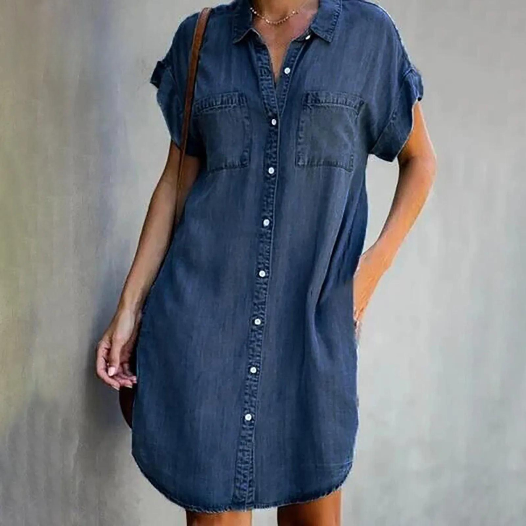 Regina | Modisches Denim-Kleid