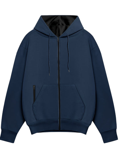 Herren Zip-Up Hoodie mit Fronttaschen