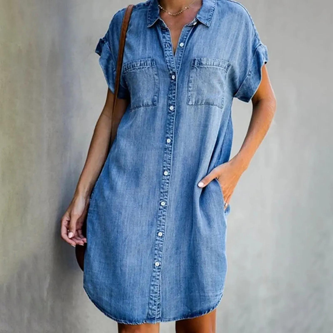 Regina | Modisches Denim-Kleid