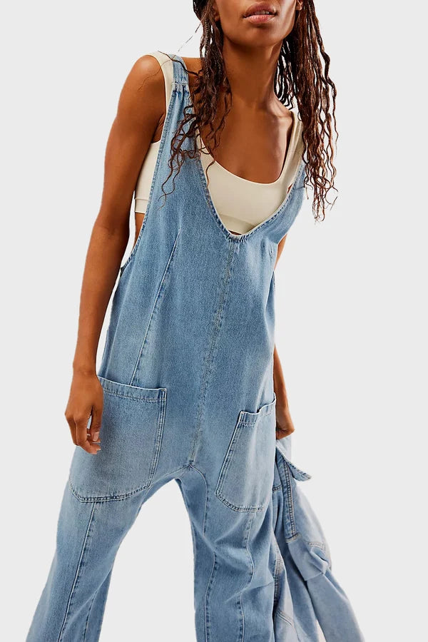 DenimDiva | Modischer Jeans-Jumpsuit