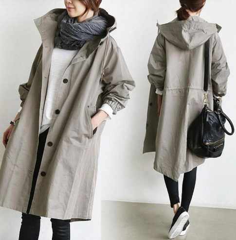 Giselle Trench Coat | Modischer Windbreaker Trenchcoat