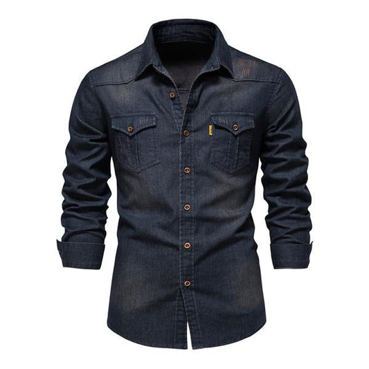 Klassisches Denim Polo-Shirt für Herren