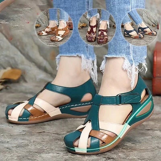 Yvon | Trendige Damen-Sandalen mit Keilsohle